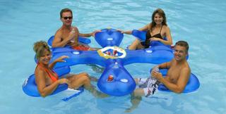 Aqua Floating Lounge with Cooler